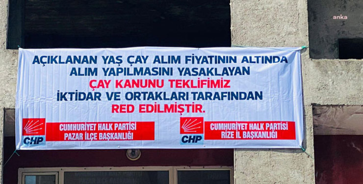 CHP’nin ‘çay kanunu’ afişleri toplatılmıştı: Meclis gündemine taşındı