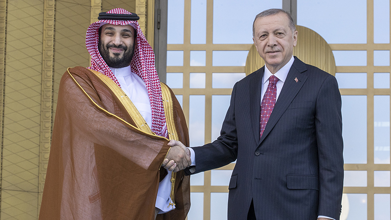 Suudi Arabistan Veliaht Prensi Selman ile Erdoğan görüştü