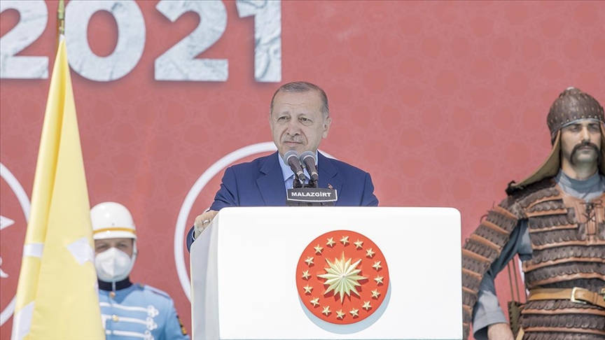 Erdoğan: Esenlik yurdu haline getirmenin mücadelesini veriyoruz