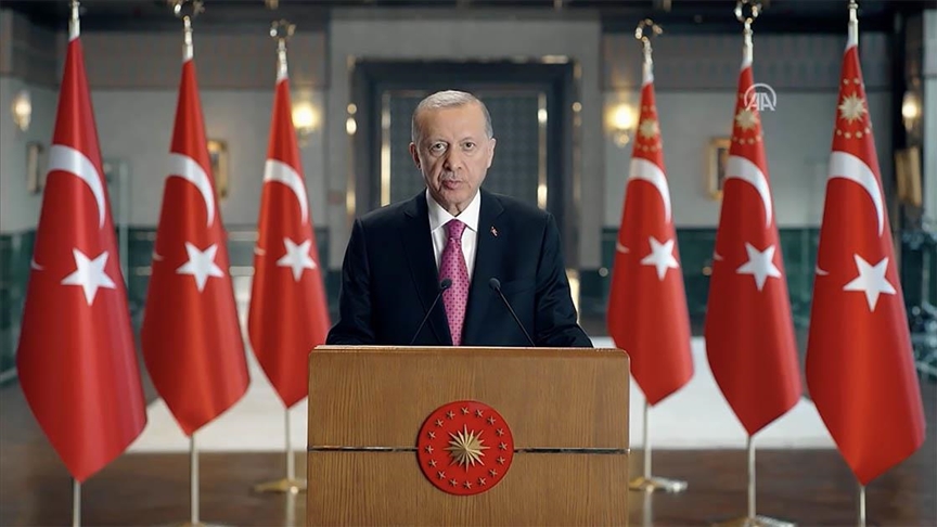 Cumhurbaşkanı Erdoğan: 2053’te net sıfır emisyona ulaşmak için gerekli tüm adımları atmayı sürdüreceğiz