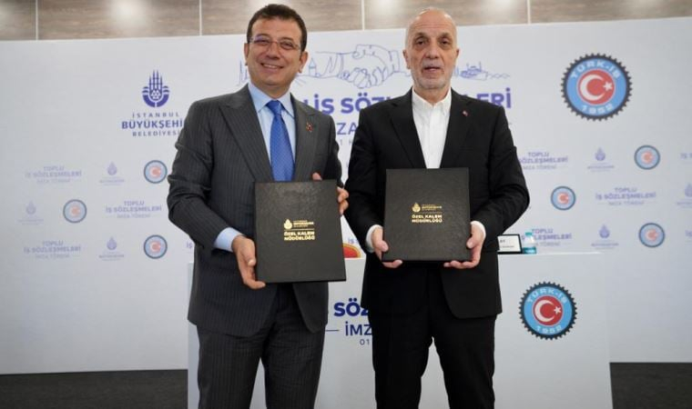İBB, Hak-İş ve Türk-İş arasında toplu iş sözleşmesi imzalandı: Çıkın, topluma ‘örgütlenin’ deyin