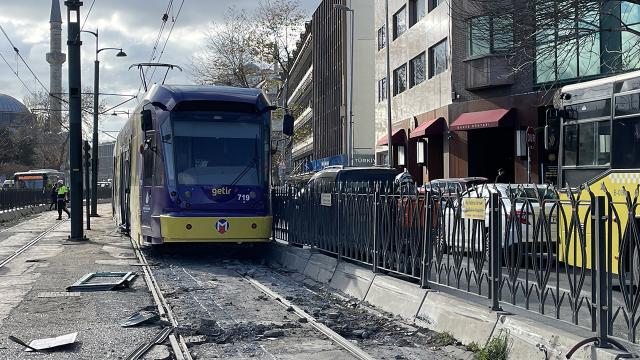 Samsun’da tramvayların çarpışması sonucu 14 kişi yaralandı