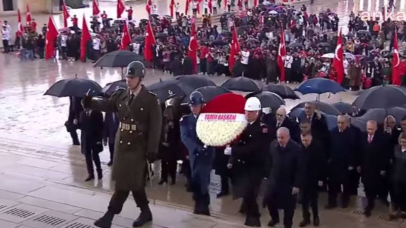 Anıtkabir’de 23 Nisan töreni düzenlendi; Erdoğan bu yıl da törene katılmadı
