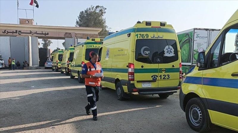 Mısır’ın Refah Sınır Kapısı, Gazze’deki ağır yaralıların tahliyesi için açıldı